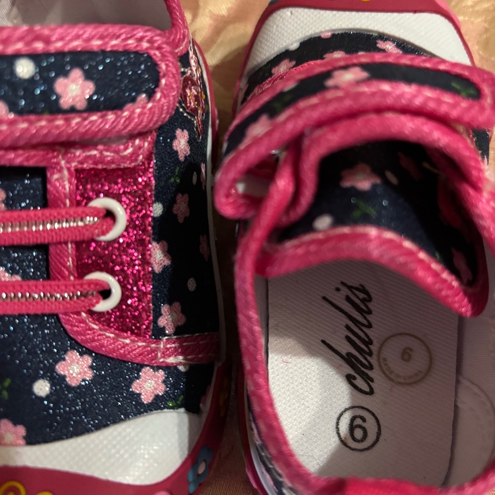Little girls brand new tennis shoes